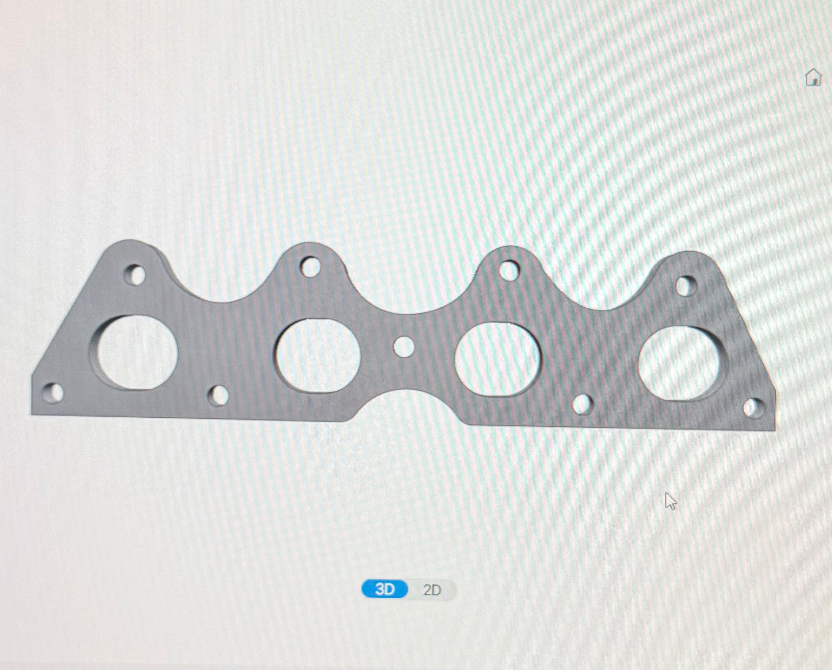 G4FJ Exhaust Manifold Flange Hyundai/Kia